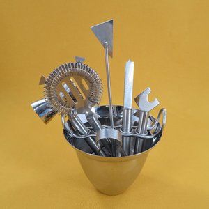 8 piece mini bar / cocktail tool set